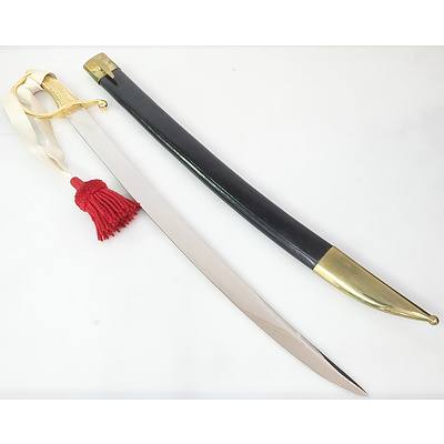 German WKC Ceremonial Sabre with Scabbard for the Danish Royal Life Guards