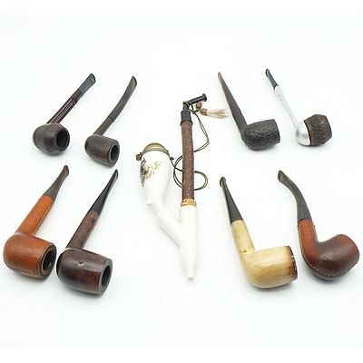 Group of Tobacco Smoke Pipes