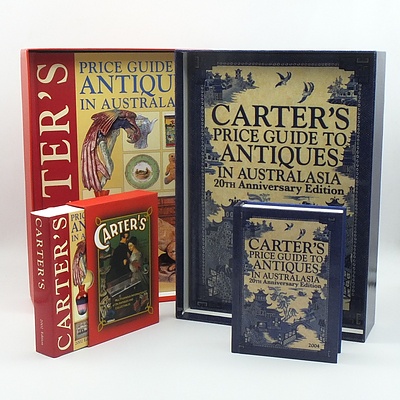 Group of Seven Carter's Price Guide to Antiques in Australia, Including 2000, 2005, 2008 and More