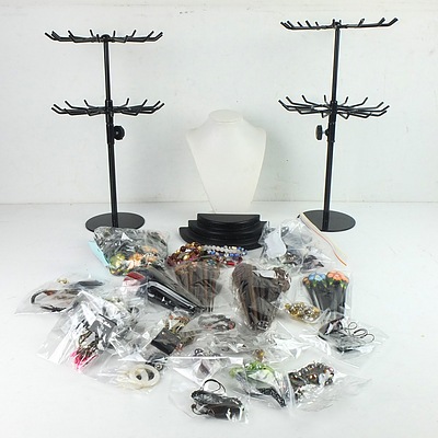 Large Group of Brand New Jewellery and Market Displays