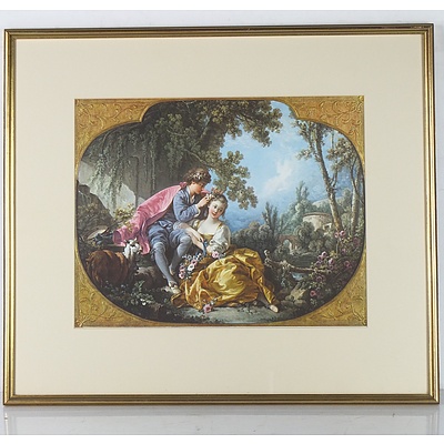 Set of Four Francois Boucher The Four Seasons Offset Prints