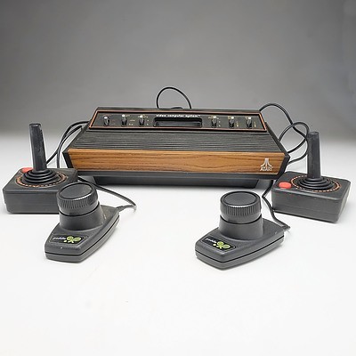 Atari Gaming Console and Controllers