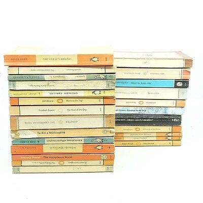 Group of Various Penguin Classics Books Including George Orwell, Anthony Powell, Ernest Hemingway 