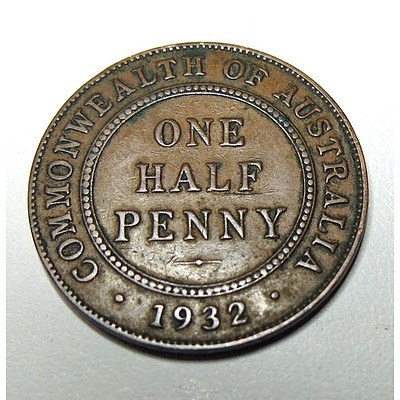 Australia George V Half Penny 1932
