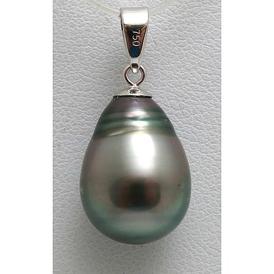 18ct Gold Tahitian Pearl pendant