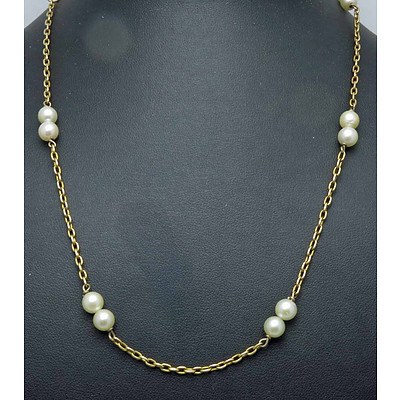 18ct Gold Pearl Necklace