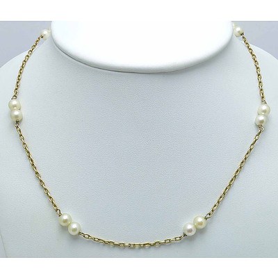 18ct Gold Pearl Necklace