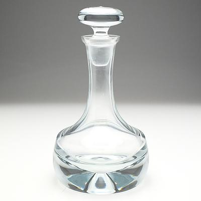 Heavy Polish Krosno Glass Decanter