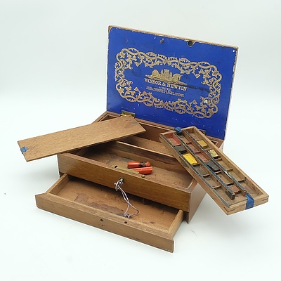 Late Victorian London Winsor & Newton Watercolour Box