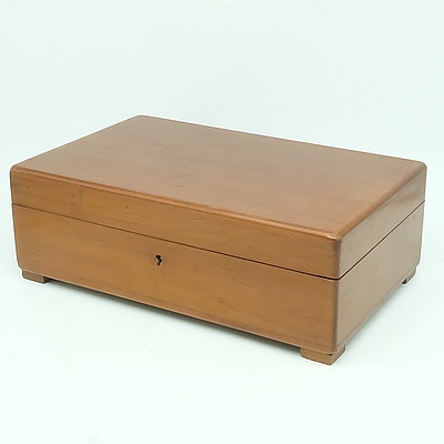 Antique English Maple Writing Box