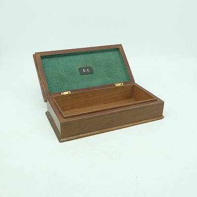 Vintage Maple Cigarette Box