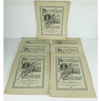 Group of Antique and Vintage Ephemera, Including Picturesque Atlas, The Illustrated London News, The Argus and More