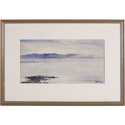 Elsie Barlow (1877-1948) Phillip Island, Watercolour