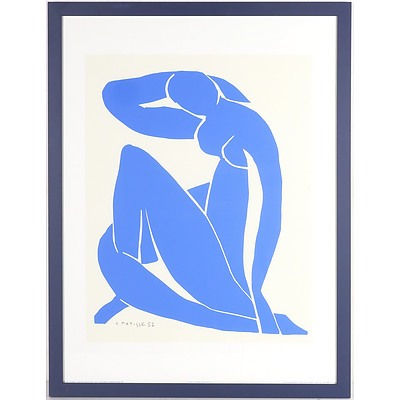 Henri Matisse (1869 - 1954) Nu Bleu II 1952 Silkscreen Print