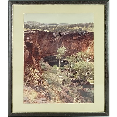Framed Photograph of a Pool At Dales Gorge