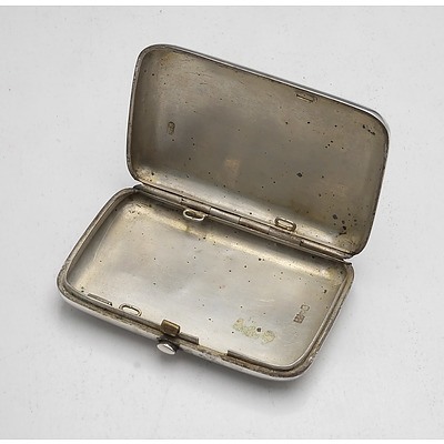 Bright Cut 840 Silver Cigarette Case Moscow A.A 1894 97g