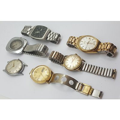 Assorted Mens Watches including Seiko and Vintage Manual Winders