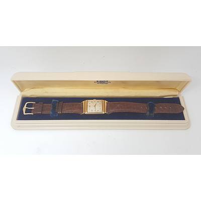 1960's Hamilton 14ct Yellow Gold Men's Wrist Watch in Original Case