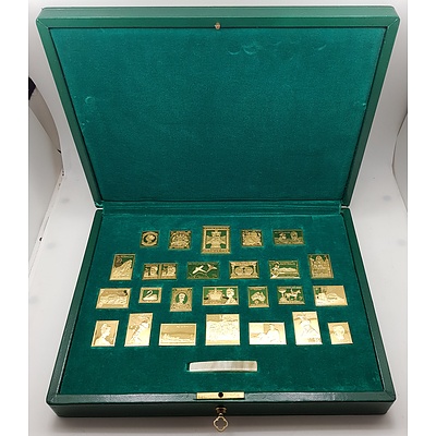 1988 Australian Collection Stamp Display - Sterling Silver Stamp Collection