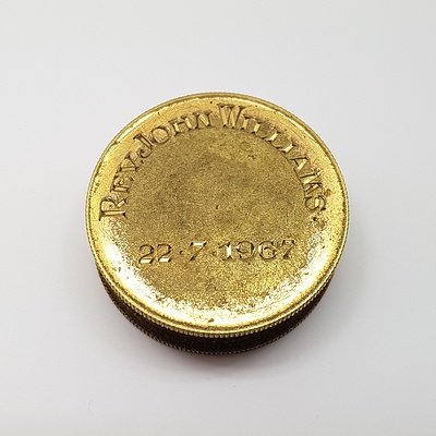 1960's Solid Brass Screw Top Sovereign Holder