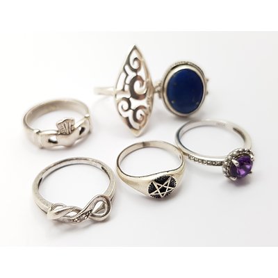 Quantity of Assorted Sterling Silver Rings