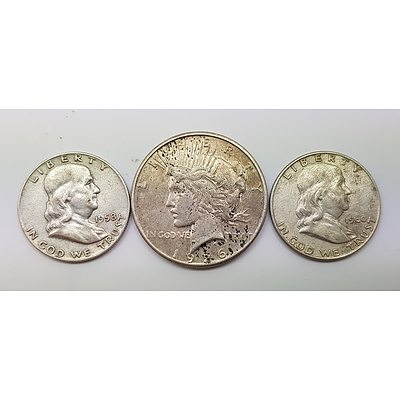Three American Silver Coins