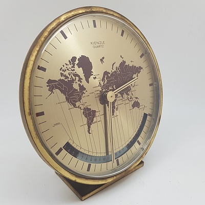 Mid Century Kienzle World Time Desk Clock
