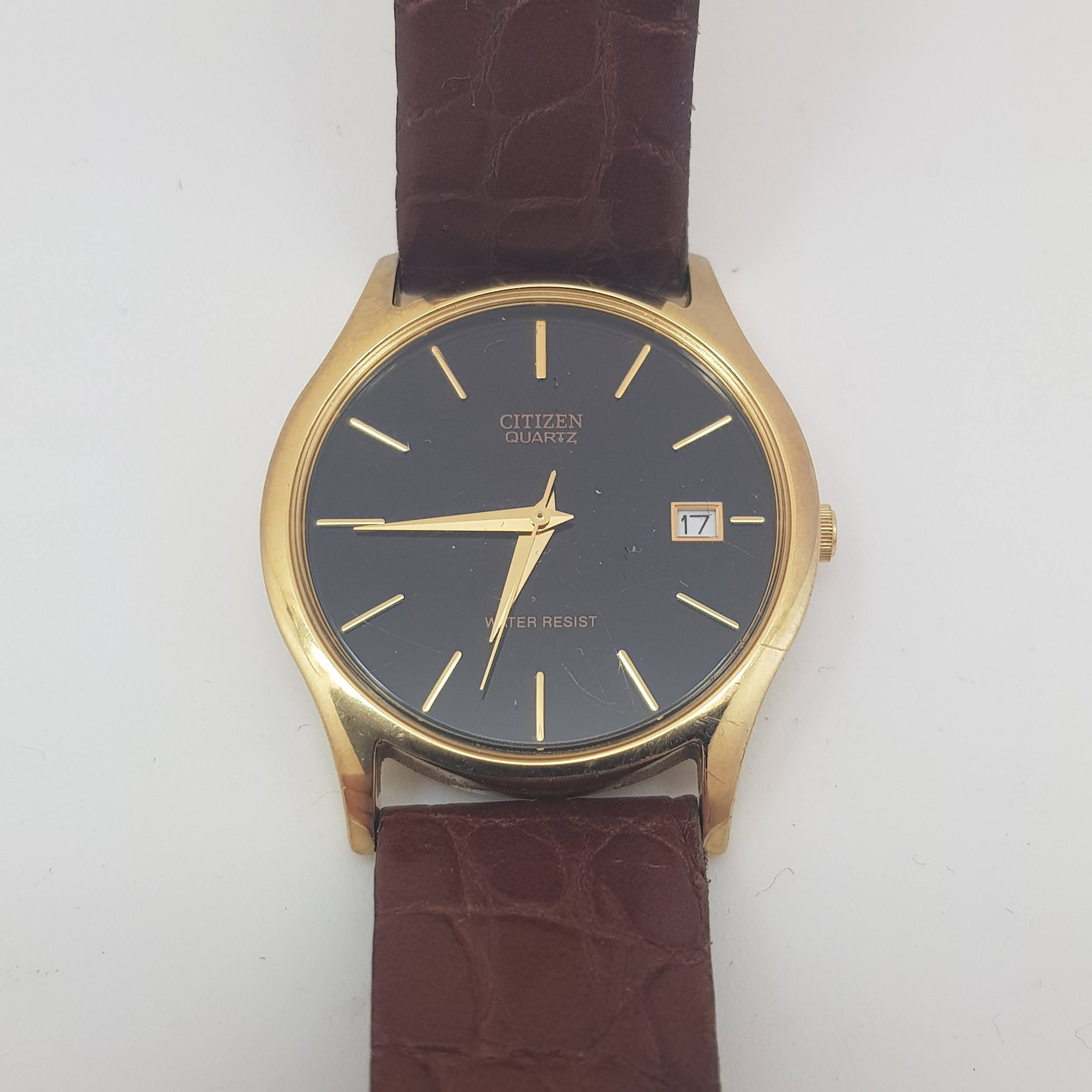 citizen black face watch