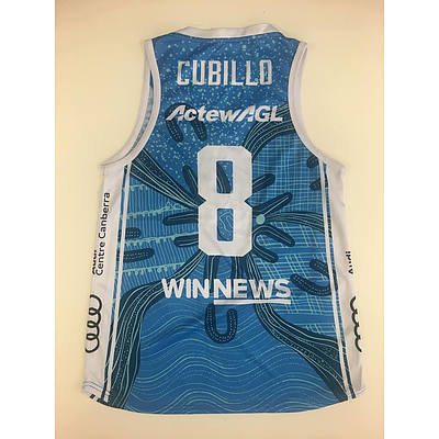 Abby Cubillo #8-  UC Capitals 2018 Indigenous Jersey - Match Worn