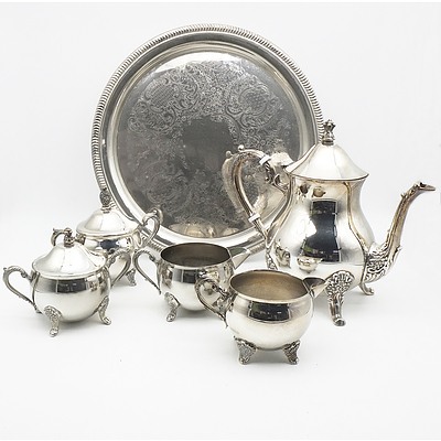 Galleon Silver Plated Tea Set