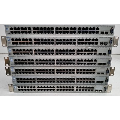 Nortel (BayStack 5510-48T) 48-Port Managed Gigabit Ethernet Switch - Lot of Seven
