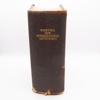 Webster's New International Dictionary 1910