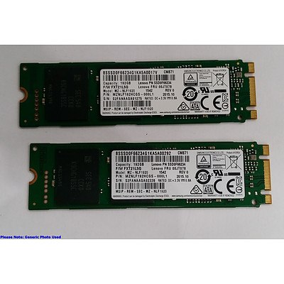 Samsung (MZ-NLF1920) M.2 192GB mSATA SSD - Lot of Two RRP over $450