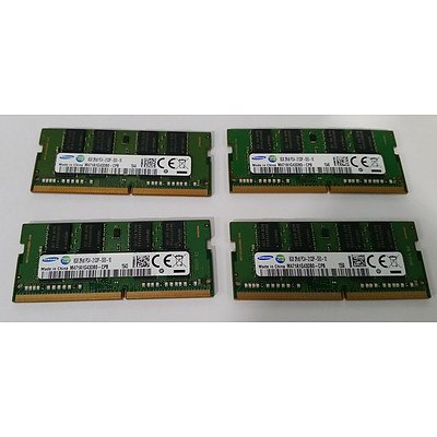 Samsung (M471A1G43DB0-CPB) DDR4 8GB SODIMM RAM Module - Lot of Four RRP: $600