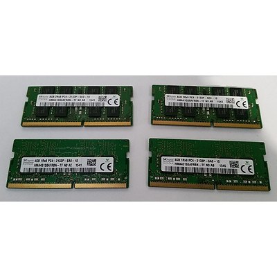 SK Hynix DDR4 SODIMM RAM Modules - Lot of Four