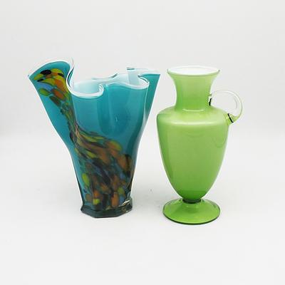 Art Glass and Urn