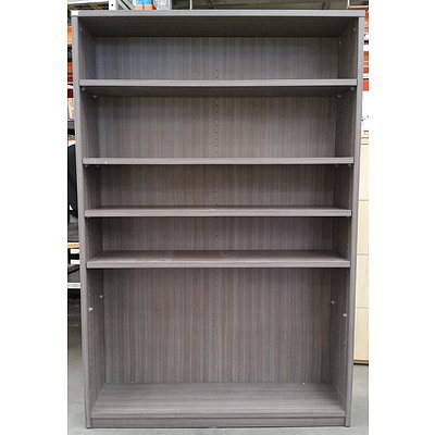 Grey Beech Veneer Bookshelf