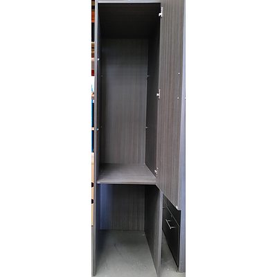 Grey Beech Veneer Storage Hutch