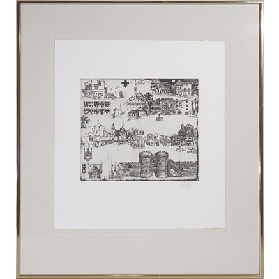 Jorg Schmeisser (1942-2012) Rhobos 1981, Limited Edition Etching, 21/80