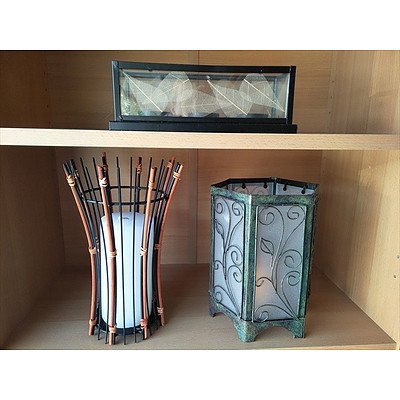 3 candle holders