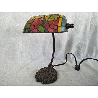 Colourful Banker style lamp (working)