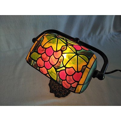 Colourful Banker style lamp (working)