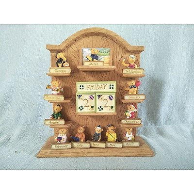 Teddy Bear Perpetual Calendar