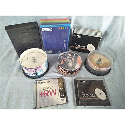 Assorted DVD RW / DVD-R / DVD RDL / DVD R and DVD library cases