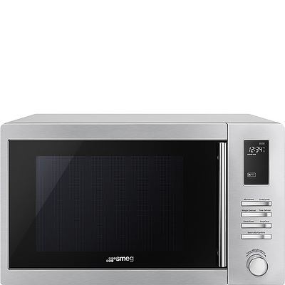 SMEG 34 Litre Freestanding Microwave with Grill (SA34MX)