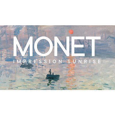 National Gallery of Australia - 4 Tickets to the Monet: Impression Sunrise Exhibition & Catalogue
