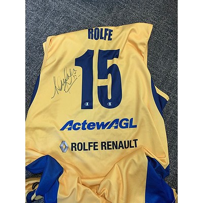 Canberra Capitals Training Singlet - Signed by Lauren Jackson - Sponsored by Rolfe Renault