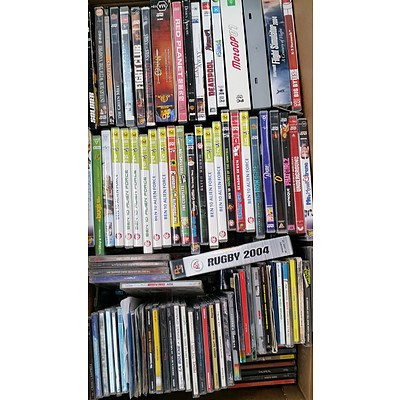 DVDs & Cds - Large Collection