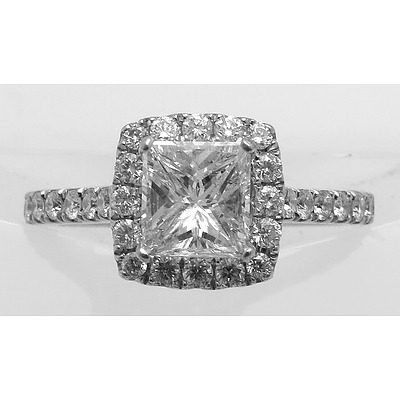 Princess Cut Diamond Ring - 1.00cts - with EGL Certificate