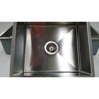Stainless Steel Flush Mount Commercial Sinks - Lot of Three